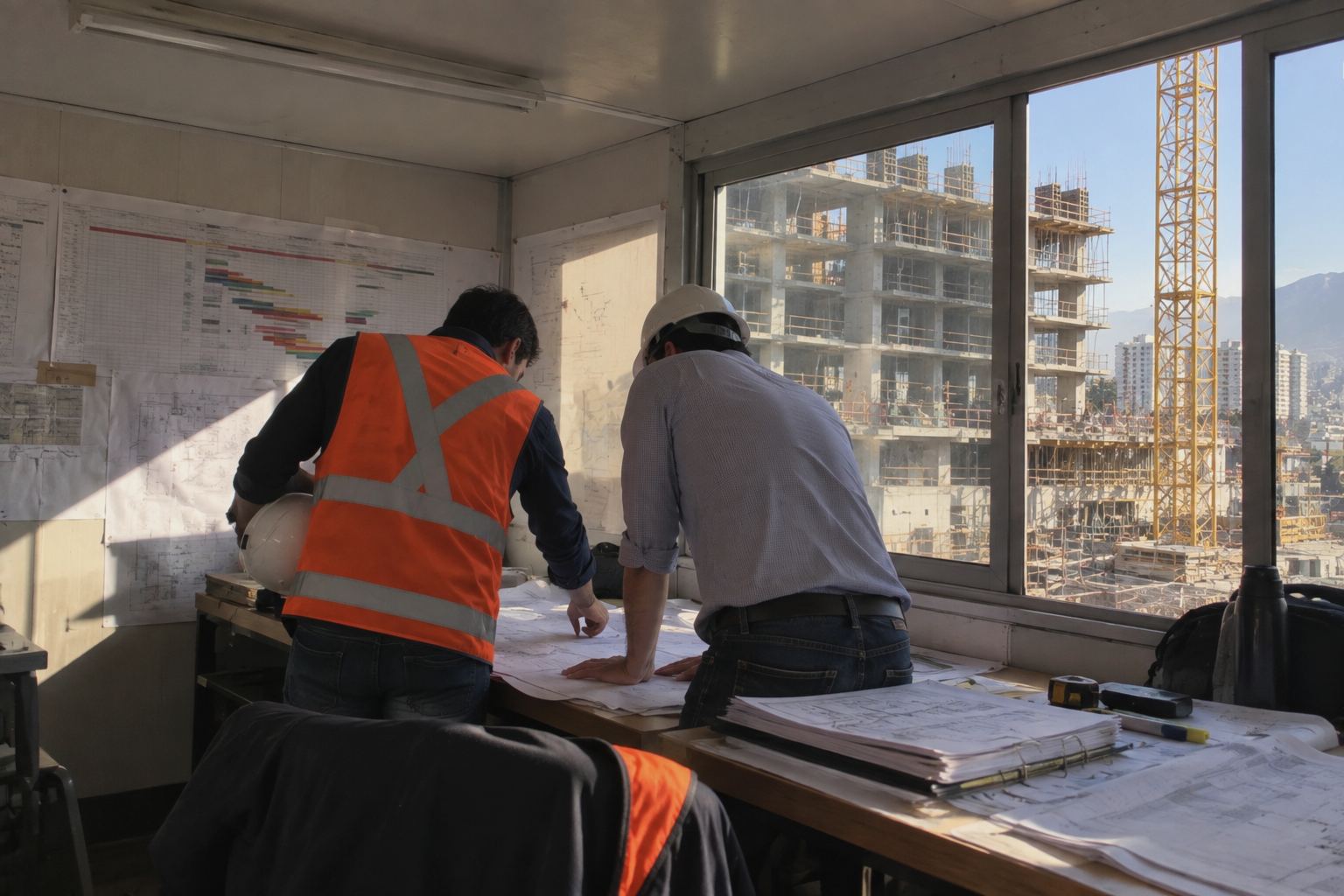 Revisión del avance con la inspección técnica de obra
